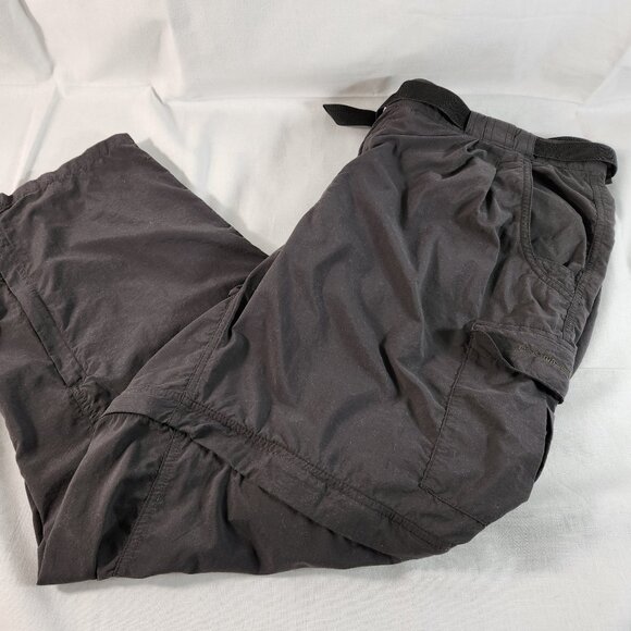 ExOfficio Mens Zip-Off Convertible Nylon Cargo Outdoor Hiking Pants XL Black - Picture 1 of 15